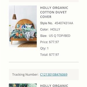 Anthropologie Queen Duvet
